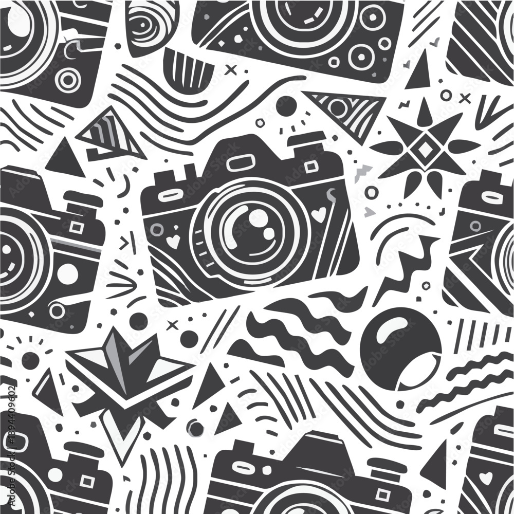 Abstract seamless circuit board pattern design features electronic chip shapes and digital line art texture Abstract seamless circuit board pattern design features electronic chip shapes and digital line art texture