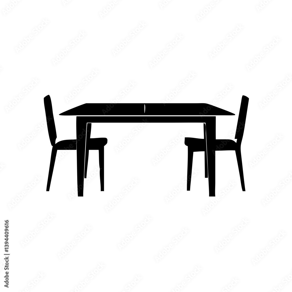 dining table icon, dining table line art - simple line art of dining table, perfect for dining table logos and icons dining table icon, dining table line art - simple line art of dining table, perfect for dining table logos and icons