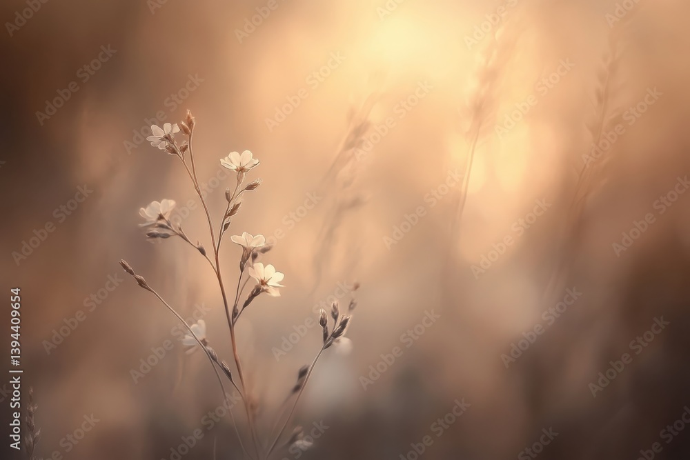 Obraz premium Wild Flower with bokeh background 