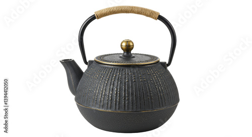 Bild auf Leinwand Isolated Cast Iron Teapot