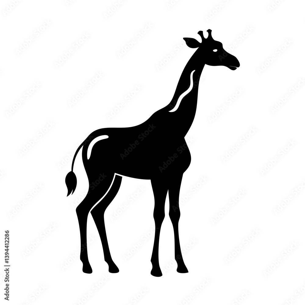 giraffe icon, giraffe line art - simple line art of giraffe, perfect for giraffe logos and icons giraffe icon, giraffe line art - simple line art of giraffe, perfect for giraffe logos and icons