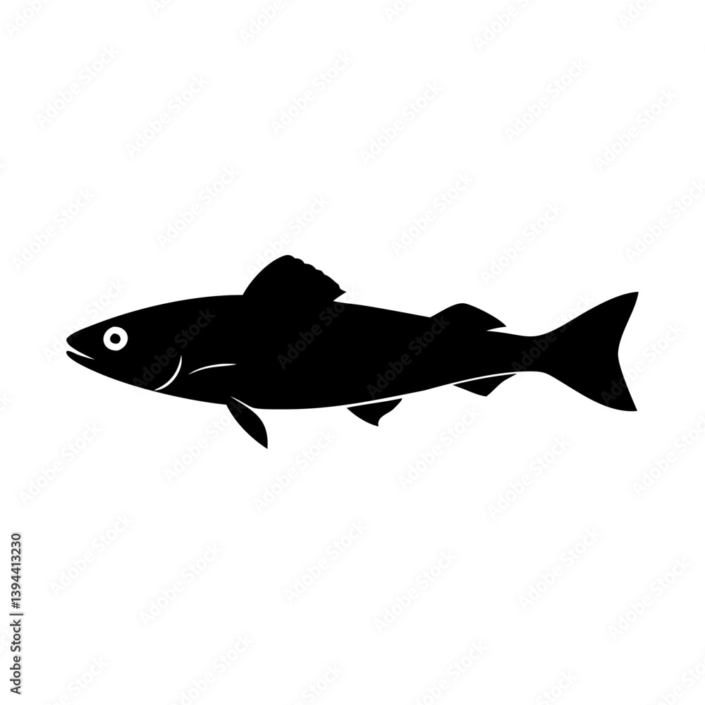 haddock icon, haddock line art - simple line art of haddock, perfect for haddock logos and icons haddock icon, haddock line art - simple line art of haddock, perfect for haddock logos and icons