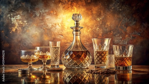 Exquisite Cut Glass Decanter A Timeless Elegance for Your Tabletop