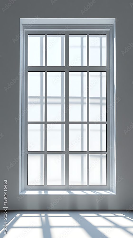 Interior room with a window letting in sunlight Interior room with a window letting in sunlight