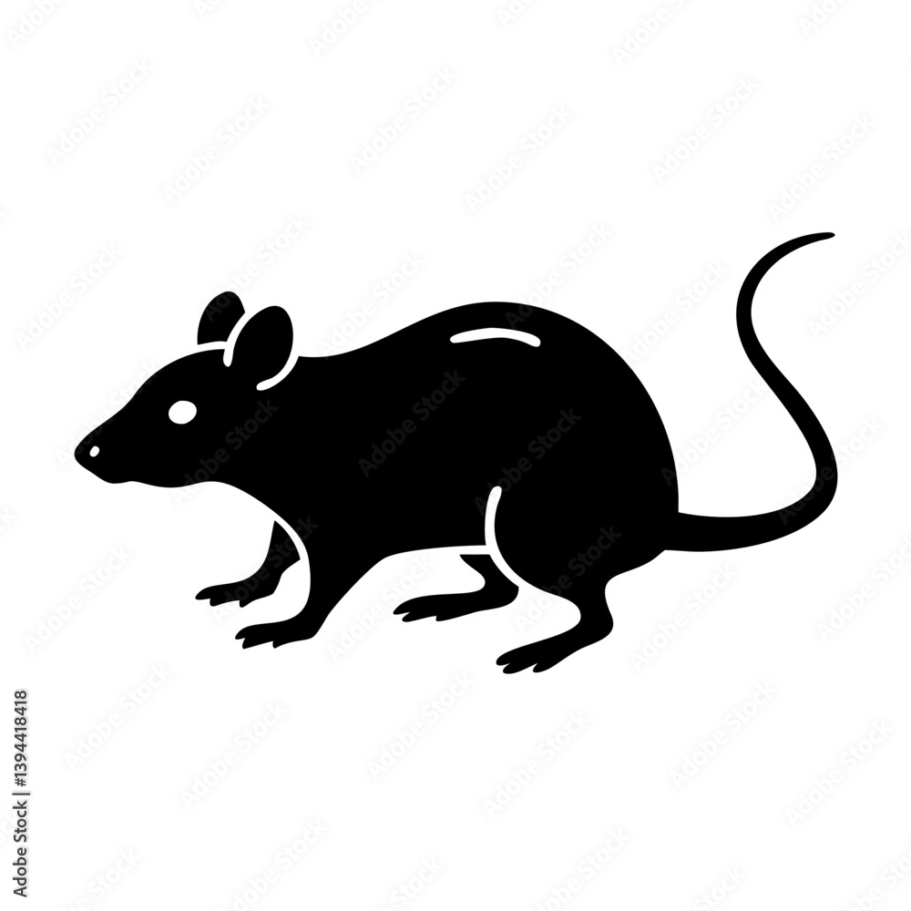 Obraz premium rat icon, rat line art - simple line art of rat, perfect for rat logos and icons