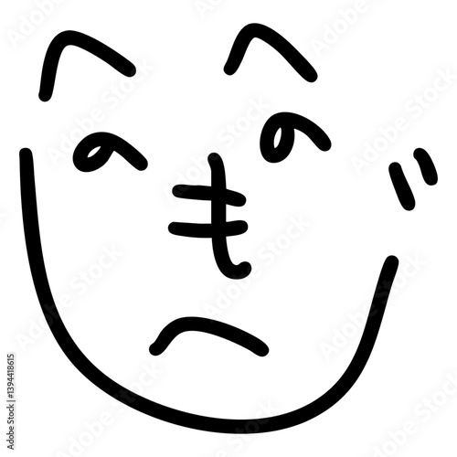 へのへのもへじ　イラスト