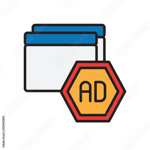 AD Blocker Sticker