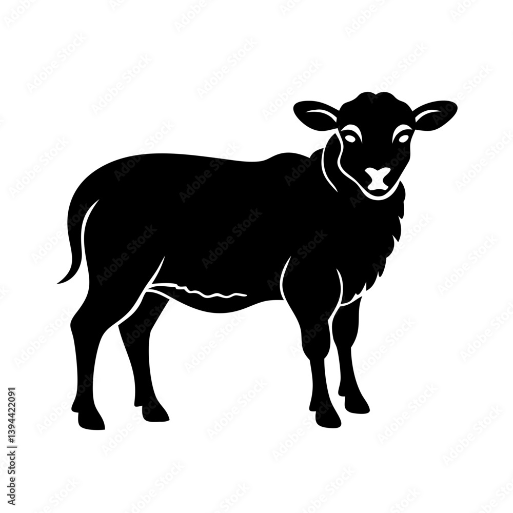 sheep icon, sheep line art - simple line art of sheep, perfect for sheep logos and icons sheep icon, sheep line art - simple line art of sheep, perfect for sheep logos and icons