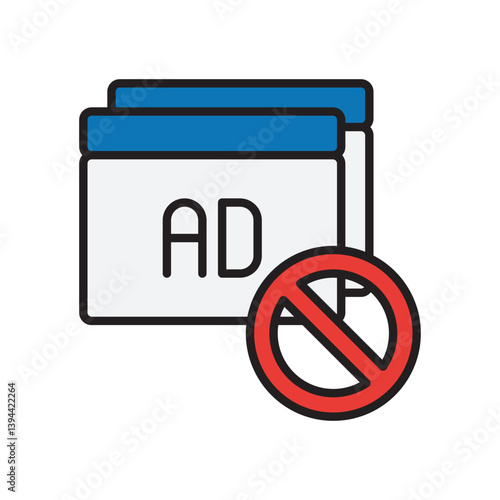 AD Blocker Sticker