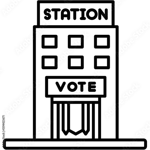 Voting Station Icon