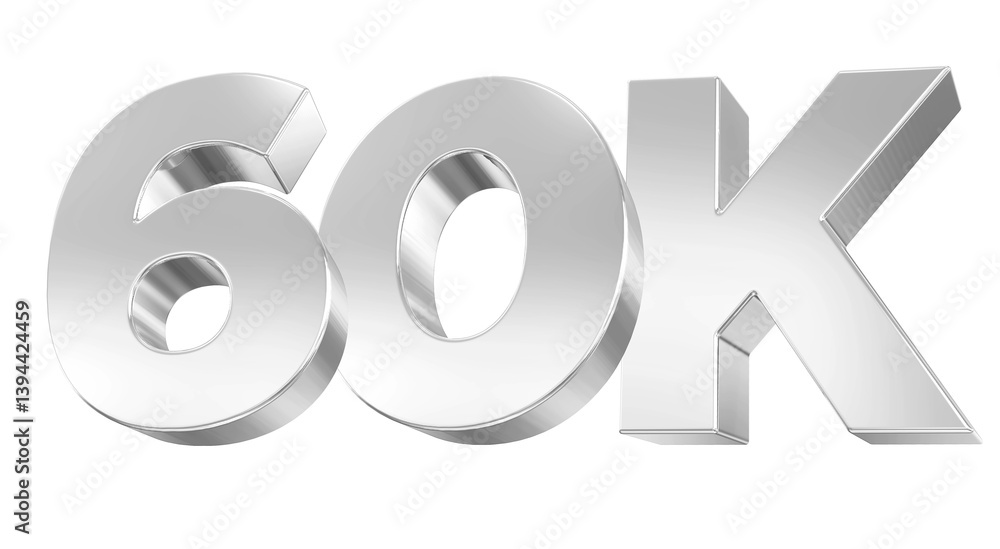 60K Follow Silver 60K Follow Silver