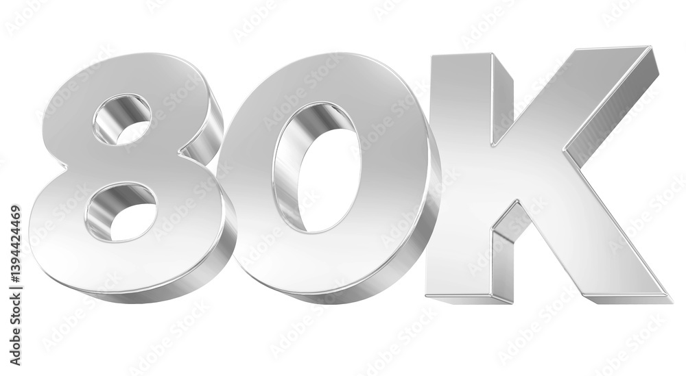 80K Follow Silver 80K Follow Silver