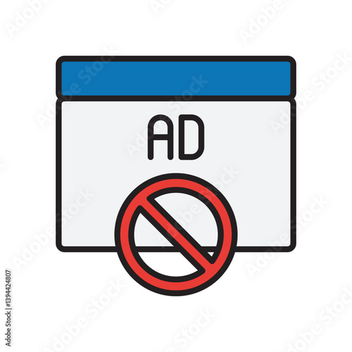 AD Blocker Sticker