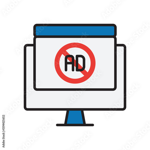 AD Blocker Sticker