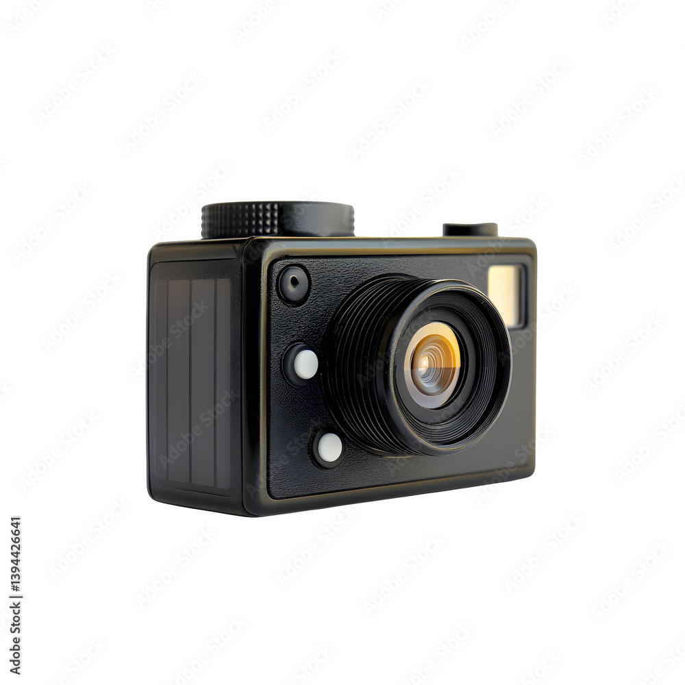 High-definition action camera isolated on white background High-definition action camera isolated on white background