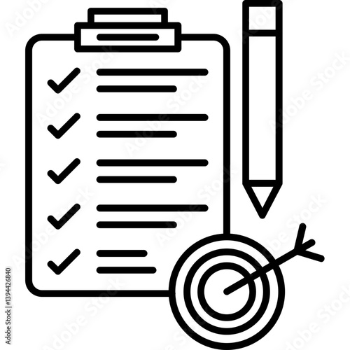 Goal-Setting Board Icon