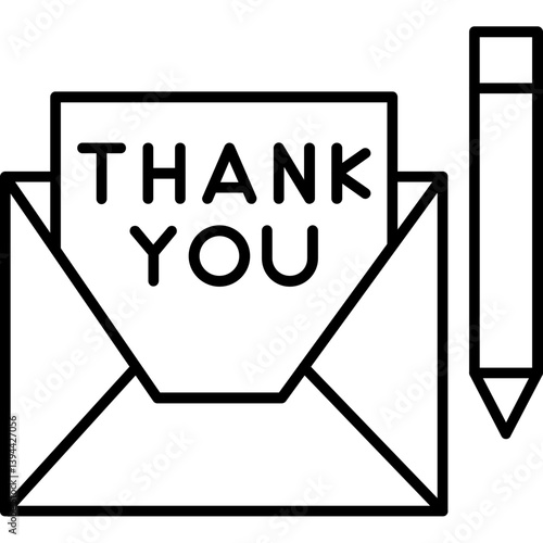Thank You Note Icon