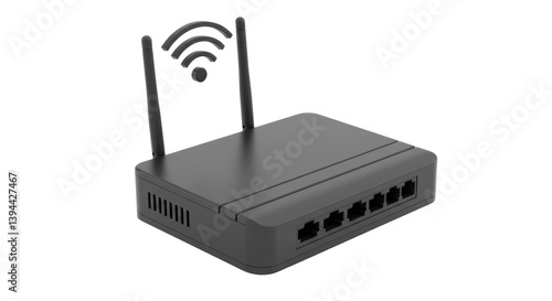 Obraz na płótnie Isolated Wireless Router