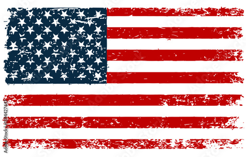 Distressed USA American Flag 