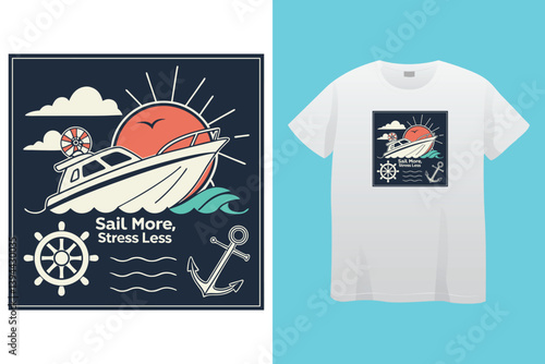 A Boat Neck 3D Render T shirt on a White Background, featuring a modern and stylish design with a sleek boat neck neckline and intricate 3D detailing that adds depth and dimension to the garment.