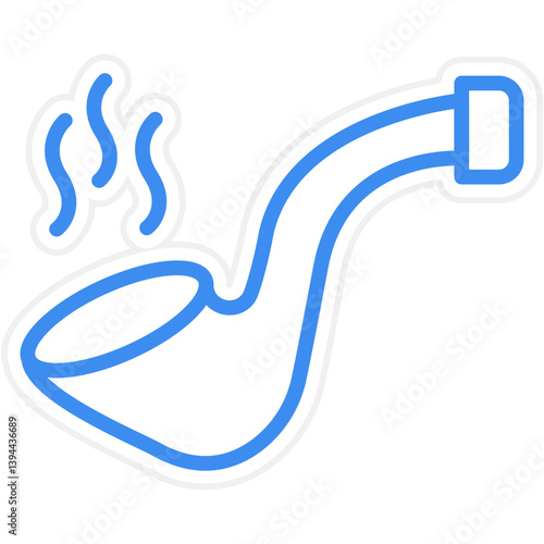 Smoking Pipe Icon Style