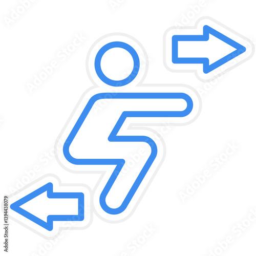 Squat Icon Style