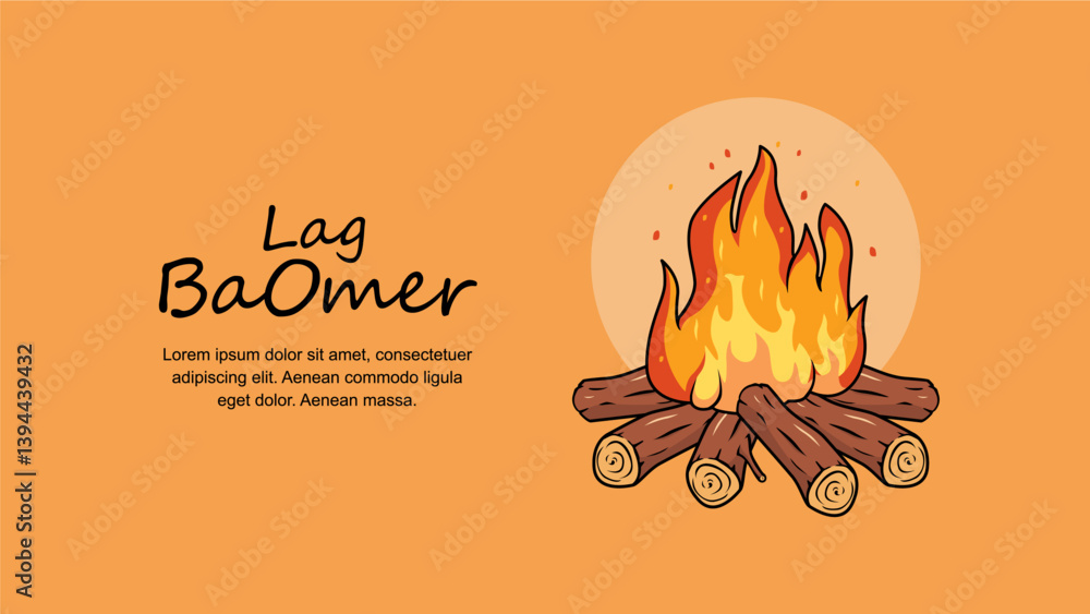 Photography vector lag baomer poster template