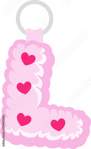 Key Chain Love Letter Vector Element Alphabet L