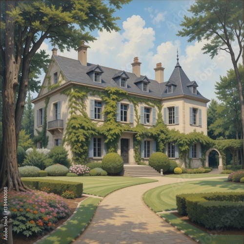 Wallpaper Mural French Manor House Torontodigital.ca