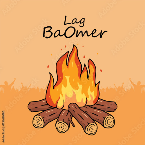 vector lag baomer poster template 