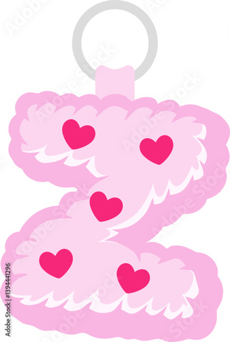 Key Chain Love Letter Vector Element Alphabet Z