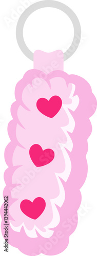 Key Chain Love Letter Vector Element Alphabet I