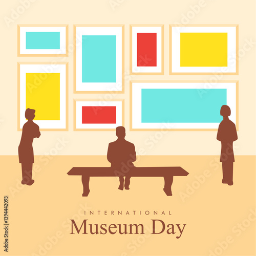 vector international museum day poster template