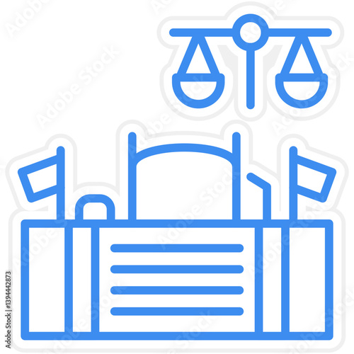 Courtroom Icon Style