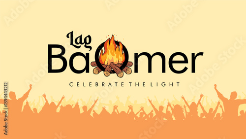 vector lag baomer poster template 