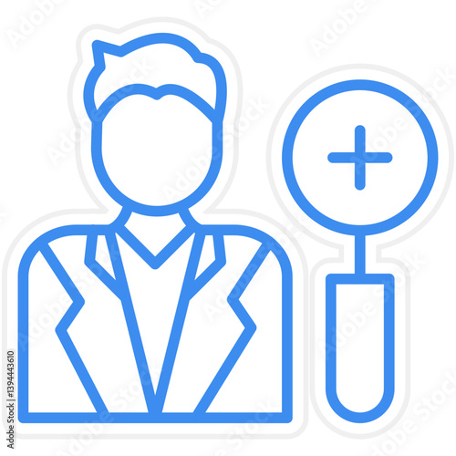 Dermatologist Male Icon Style