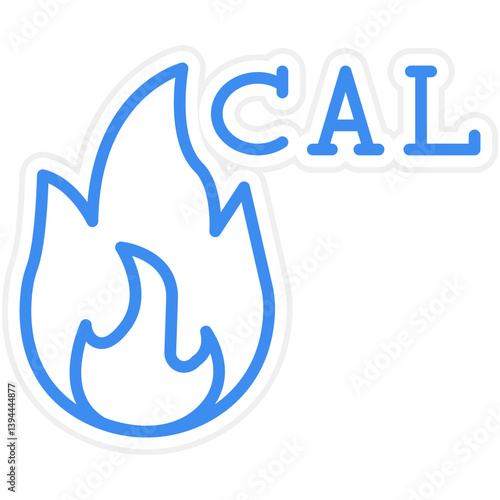 Burning Calories Icon Style