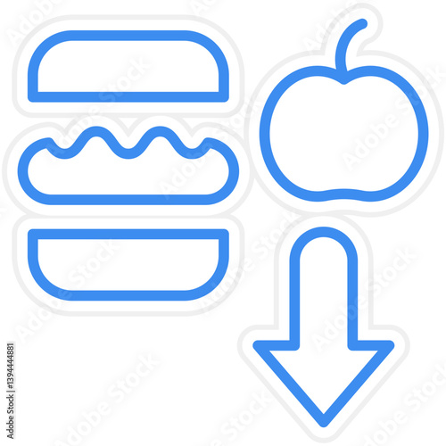 Calorie Deficit Icon Style