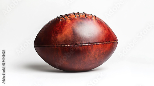 A professional grade football displayed on white background ai generated
