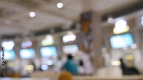 Wallpaper Mural Blurred background food center in shopping mall and university school. Torontodigital.ca