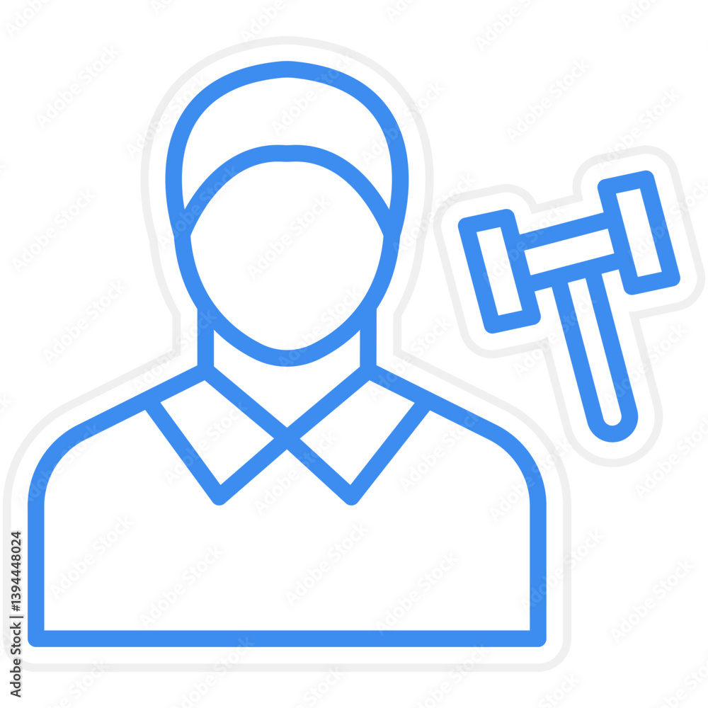 Judge Male Icon Style Judge Male Icon Style