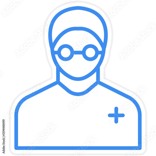 Children Eye Specialist Icon Style