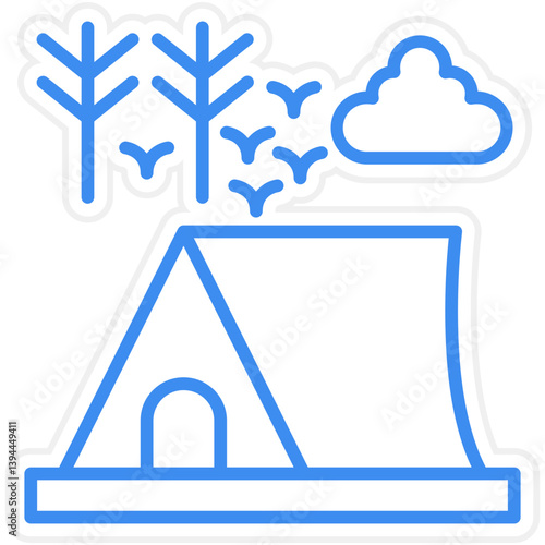 Camping Icon Style