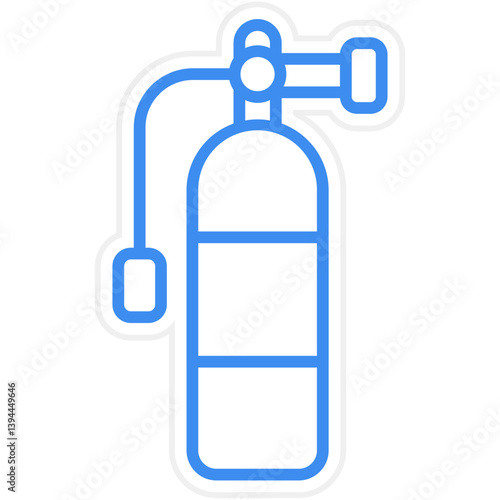 Diving Tank Icon Style