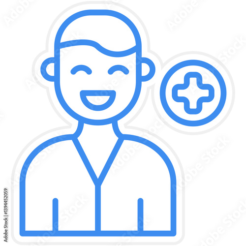 Male Patient Icon Style
