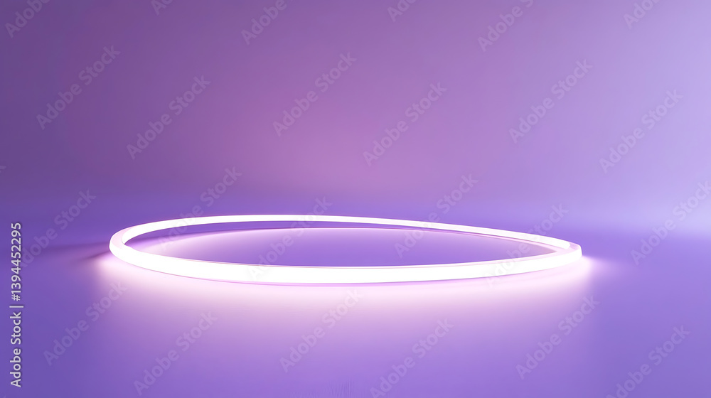 Floating radiant arcs on a soft violet surface, Glowing curved lines creating a dynamic, minimalist design Floating radiant arcs on a soft violet surface, Glowing curved lines creating a dynamic, minimalist design