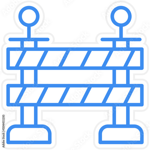 Road Block Icon Style