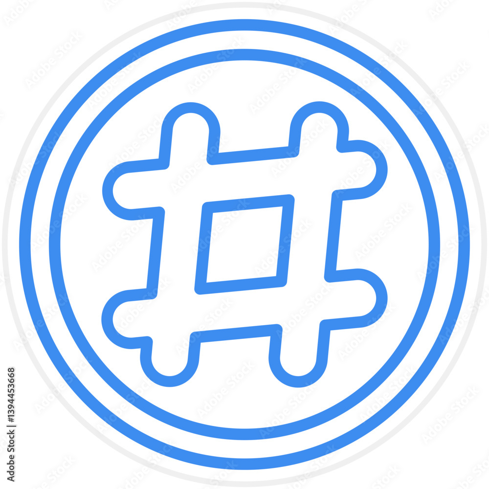 Obraz premium Hashtag Icon Style