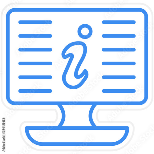 Digital Information Icon Style