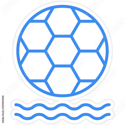 Beach Soccer Icon Style